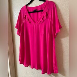 Pink woman Torrid blouse size 2